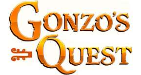 Gonzo Quest slot logo.