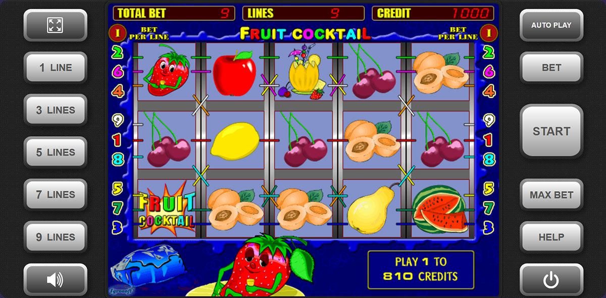 famoso juego de frutas de igrosoft